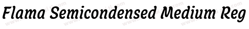 Flama Semicondensed Medium Regular字体转换